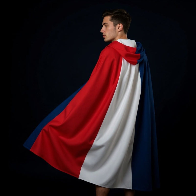 Cape Drapeau France à Capuche — accessoire supporter équipe de France