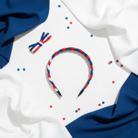 Bandeau Tressé Tricolore Supporter France