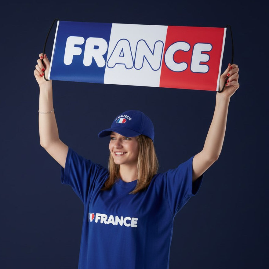 Bannière Supporter France · Décoration Tricolore