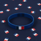 Bracelet Souple Supporter France · Tricolore · À l'Unité