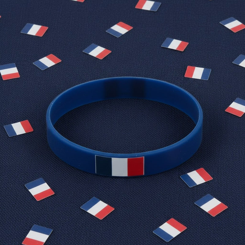 Bracelet Souple Supporter France · Tricolore · À l'Unité
