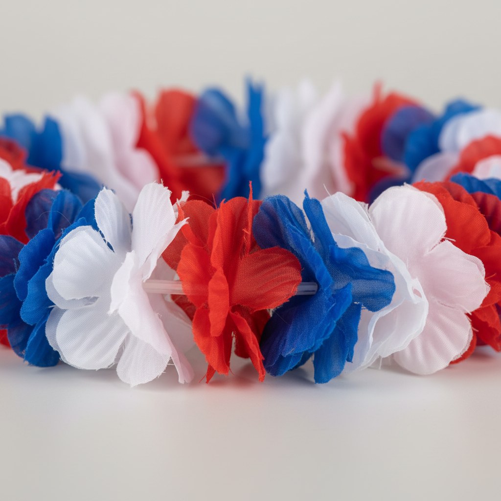 Collier Hawaïen Supporter France · Accessoire Tricolore