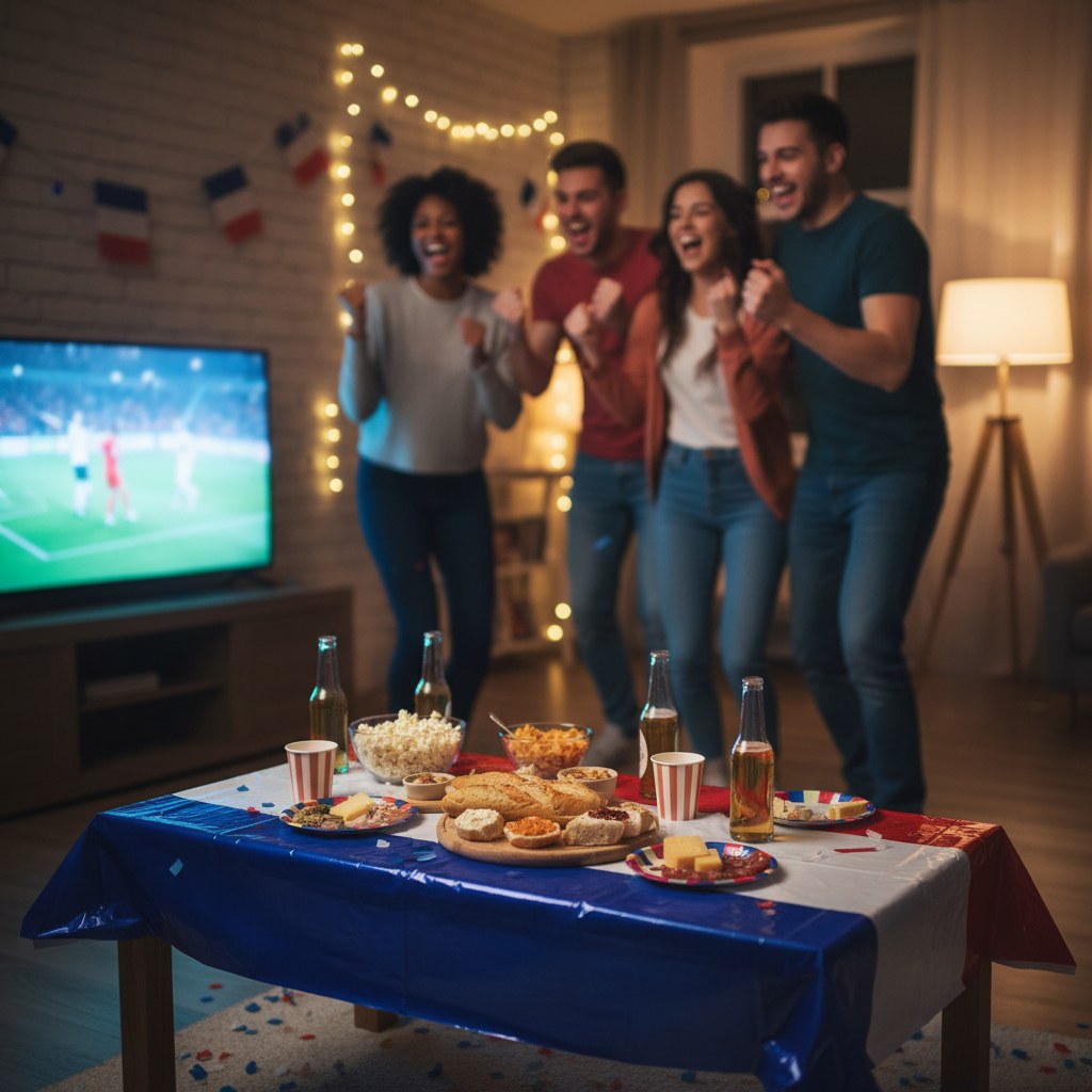 Nappe Tricolore France · Décoration Soirée Match