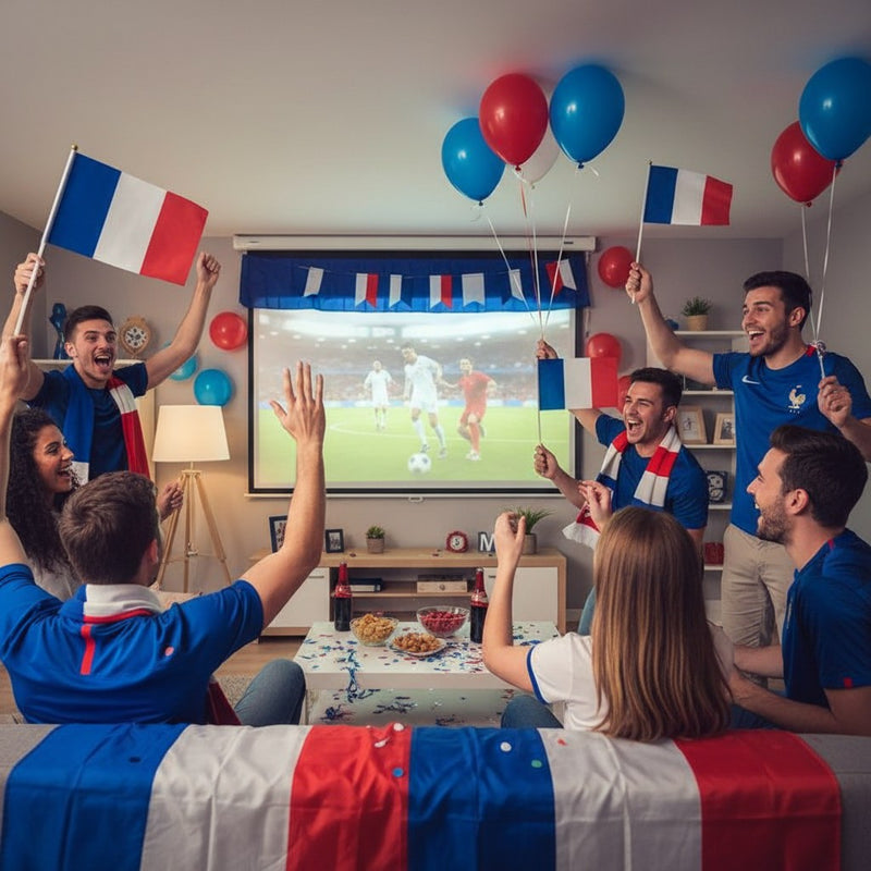 Mini Drapeau France à Main · Accessoire Supporter Tricolore