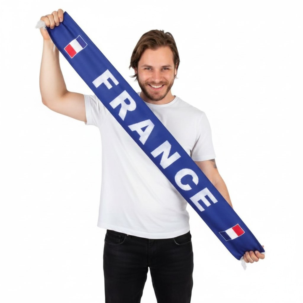 Écharpe de Supporter France · Accessoire Tricolore