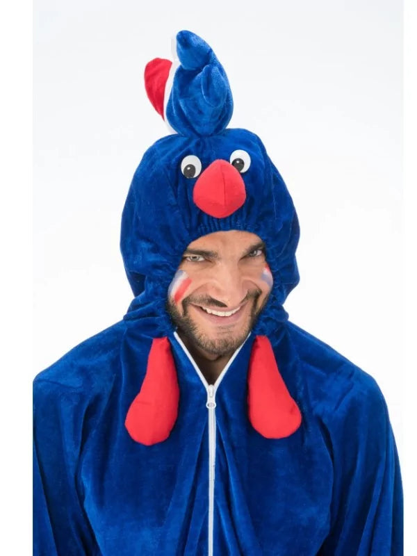 Déguisement Coq Gaulois Tricolore · Combinaison Supporter France