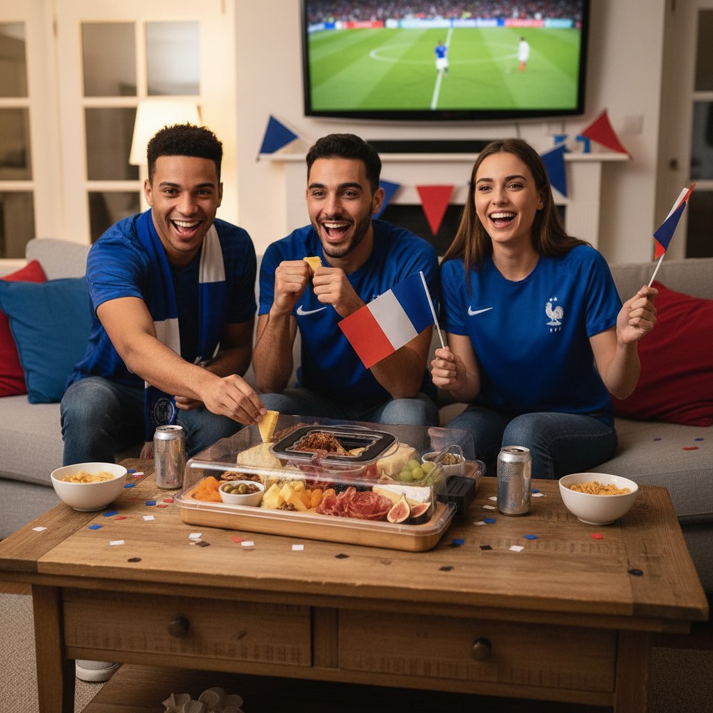 Plateau Apéro en Bois · Soirée Match Football
