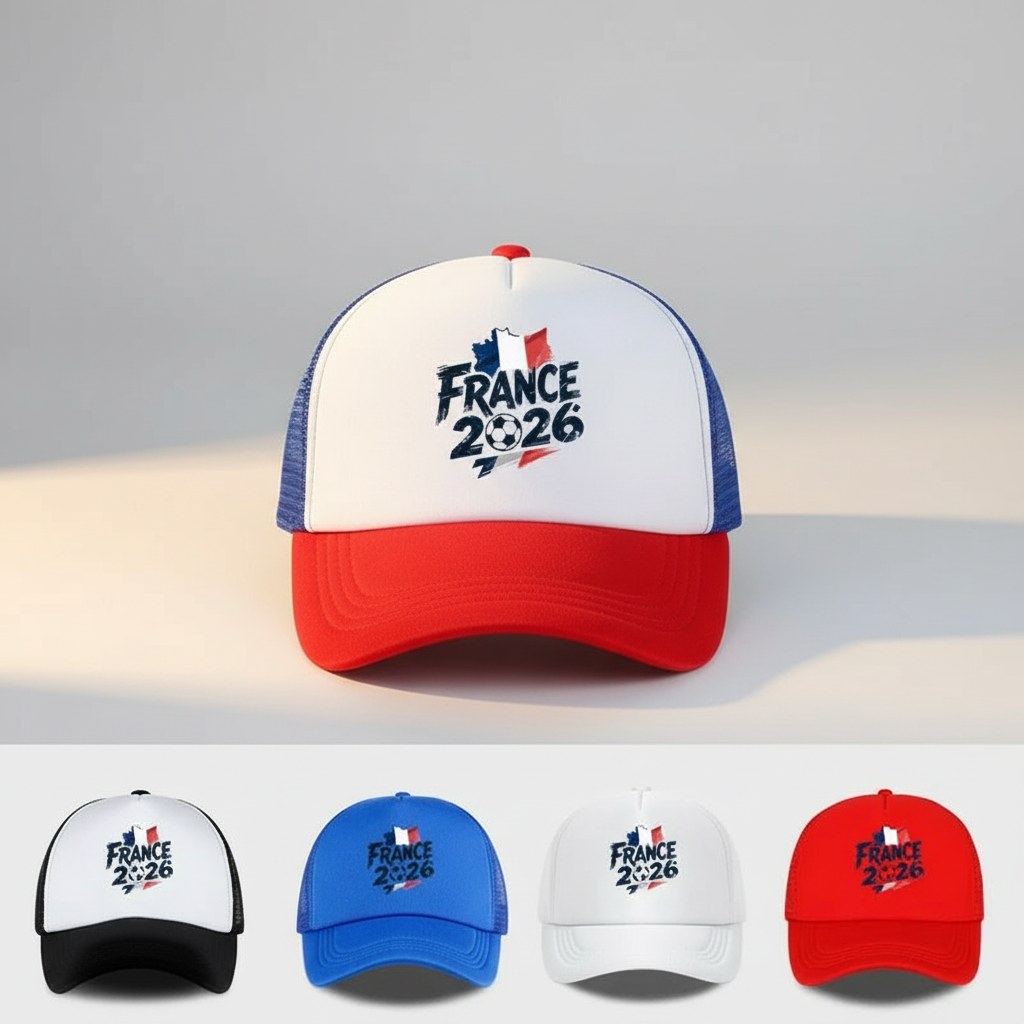 Casquette Trucker Supporter France · Filet Tricolore