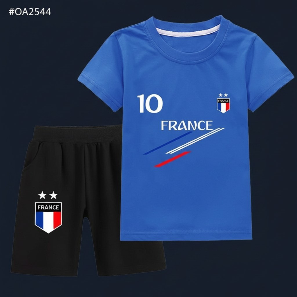 Ensemble Sport Tricolore Enfant · Tenue Supporter France