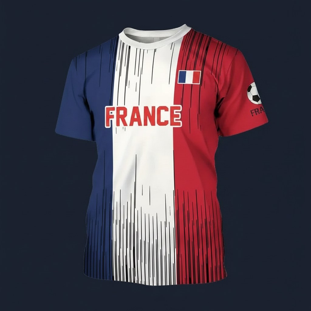 T-Shirt Rétro · Supporter France