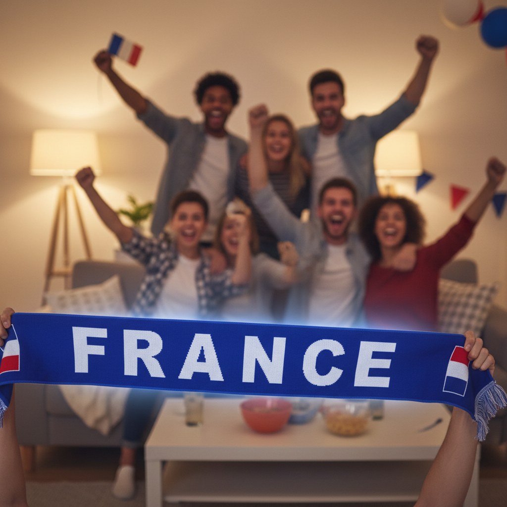 Écharpe de Supporter France · Accessoire Tricolore