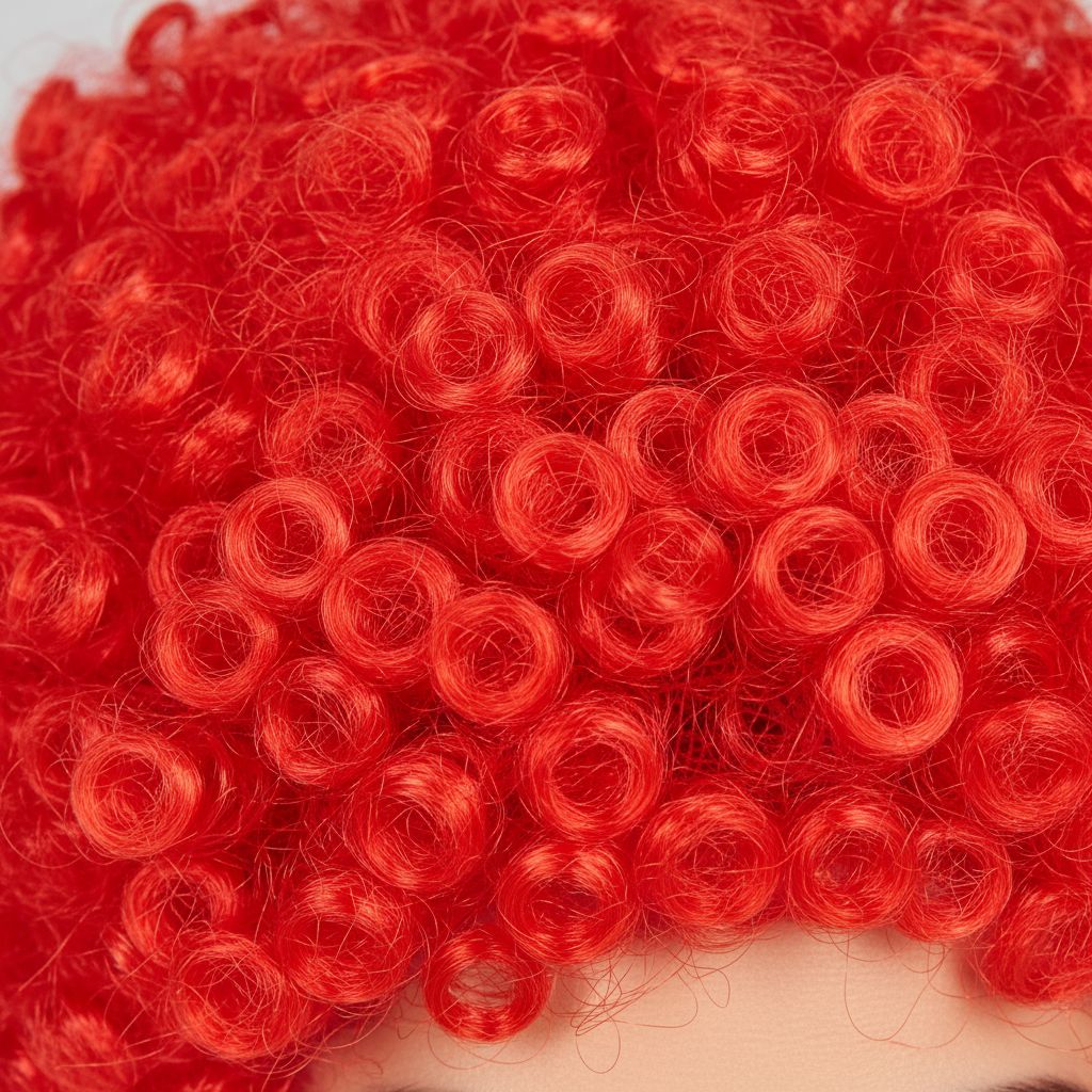 Perruque Clown Rouge · Accessoire Fête Adulte