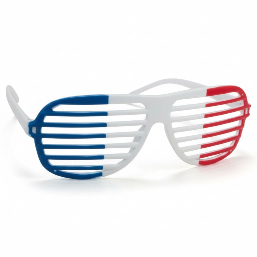Lunettes à Barreaux Tricolores · Accessoire Supporter France