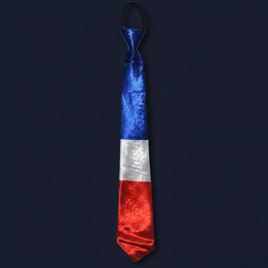 Cravate Tricolore France · Accessoire Supporter