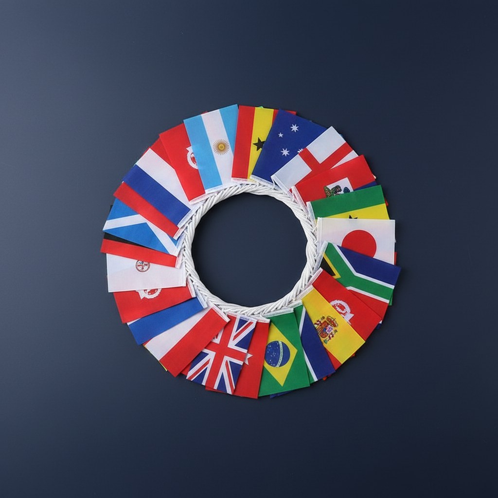 Guirlande Drapeaux des Nations · Décoration Football