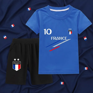 Ensemble Sport Tricolore Enfant · Tenue Supporter France