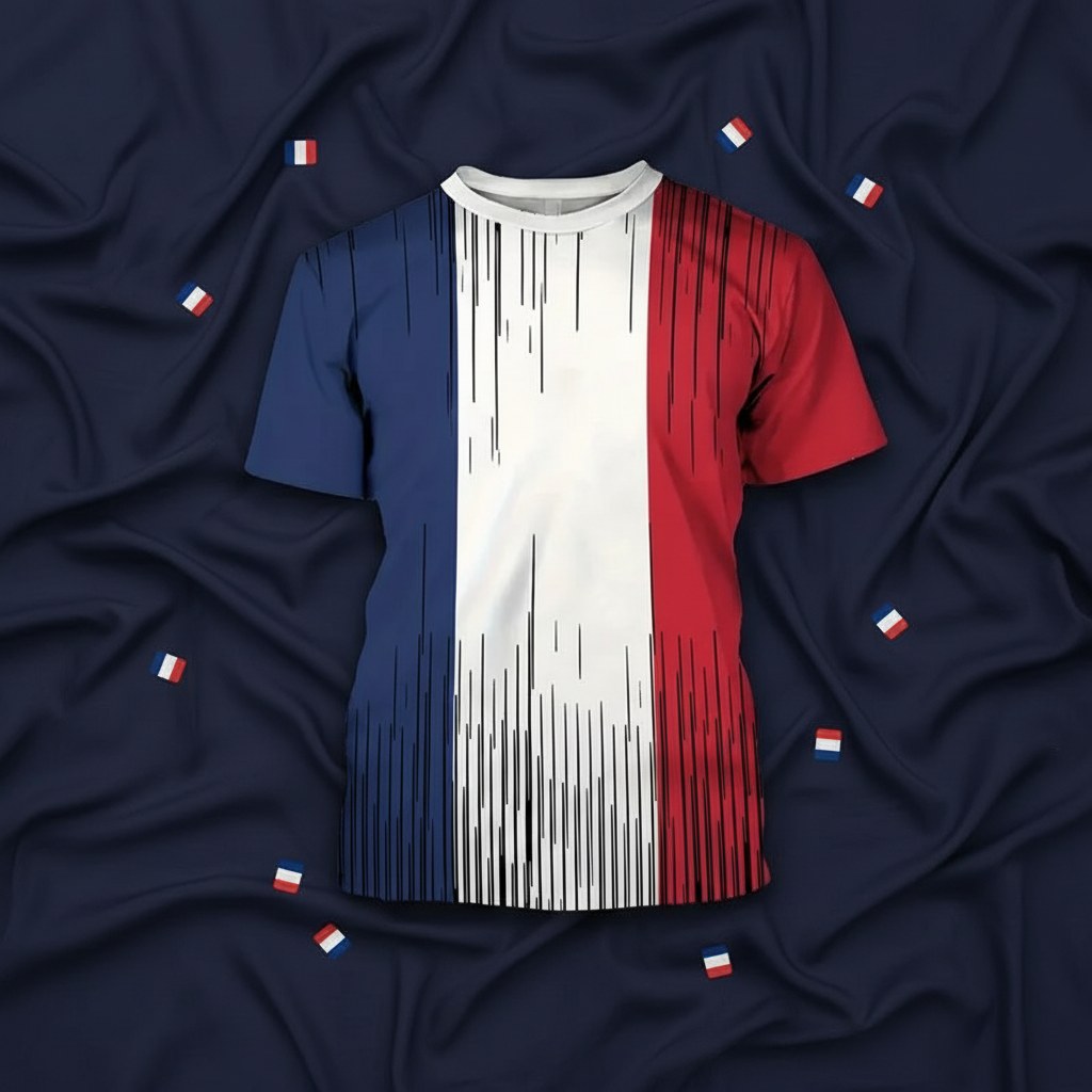 T-Shirt Rétro · Supporter France