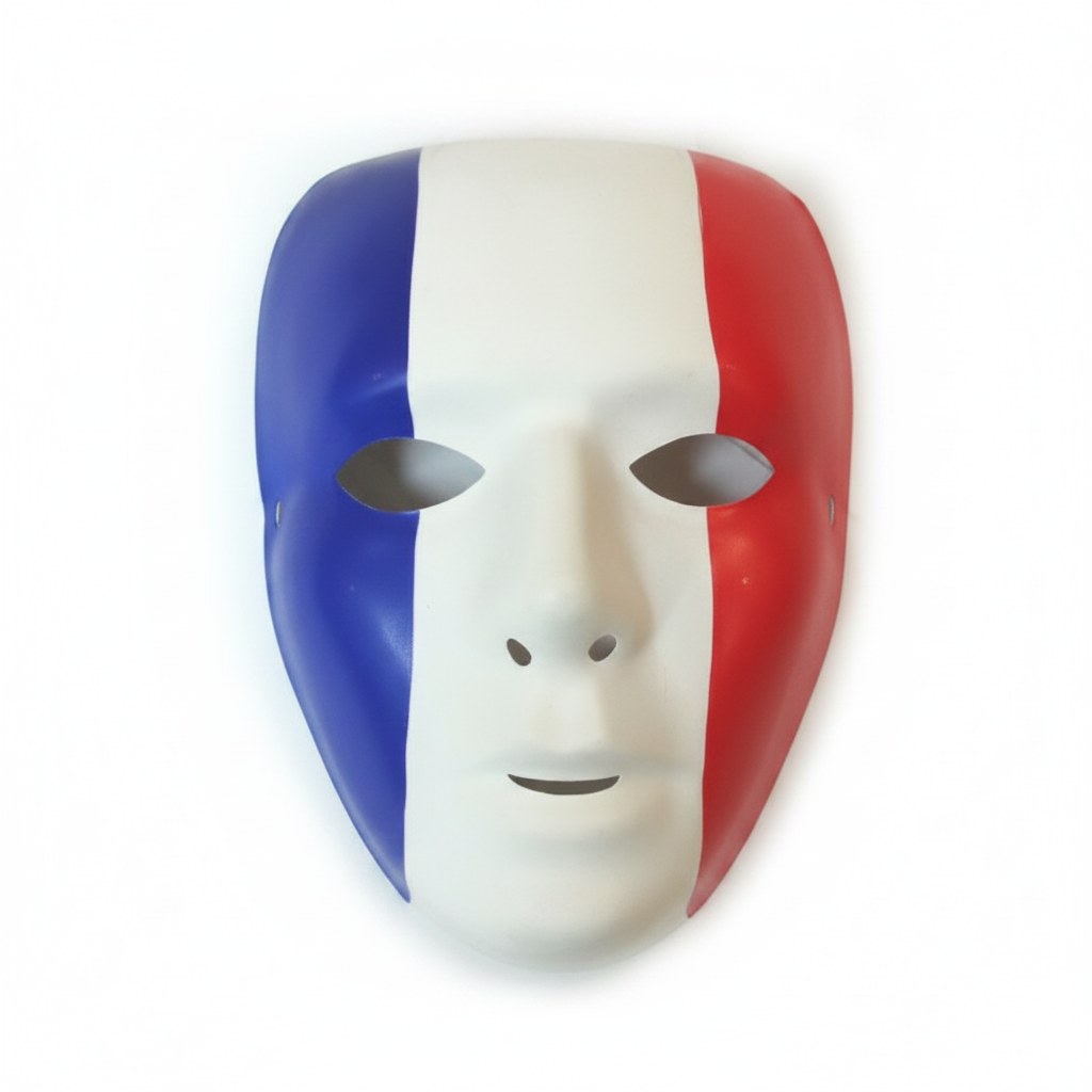 Masque Supporter Tricolore France · Accessoire Soirée