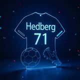 Miroir Lumineux Maillot Prénom LED — supporter France
