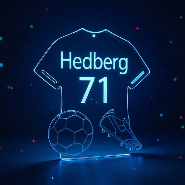 Miroir Lumineux Maillot Prénom LED — supporter France