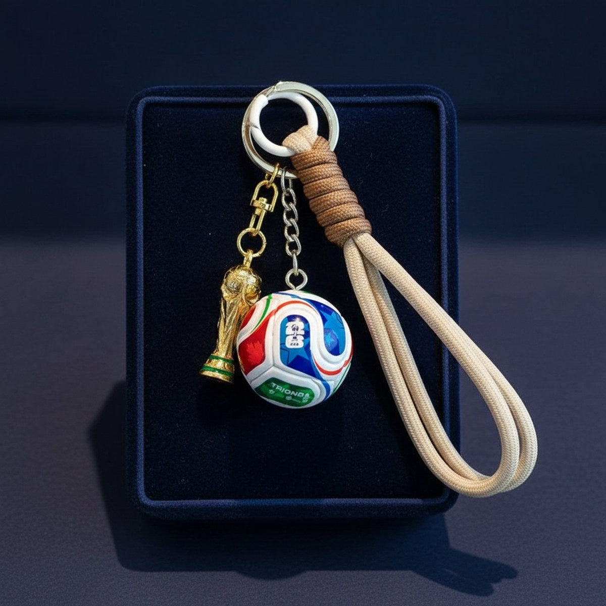 Porte-Clés Trophée Football · Accessoire Collector