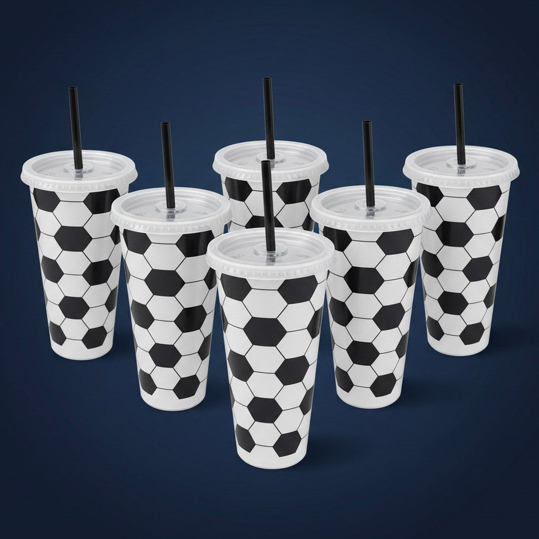 Set 6 Gobelets Réutilisables Football · Soirée Match