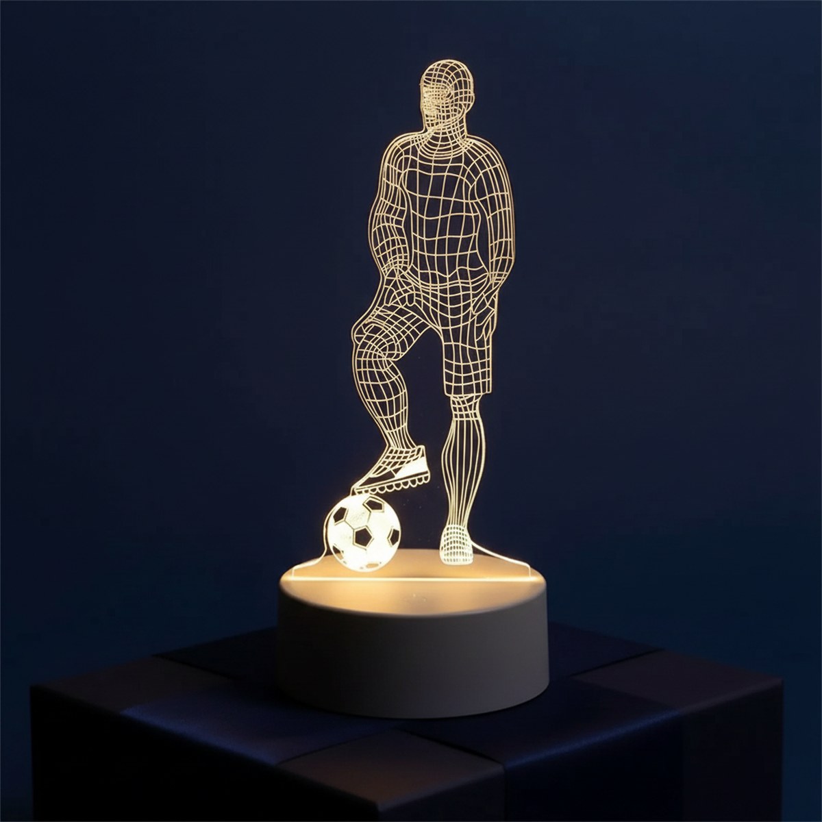 Veilleuse LED Ballon Football · Décoration Chambre Supporter