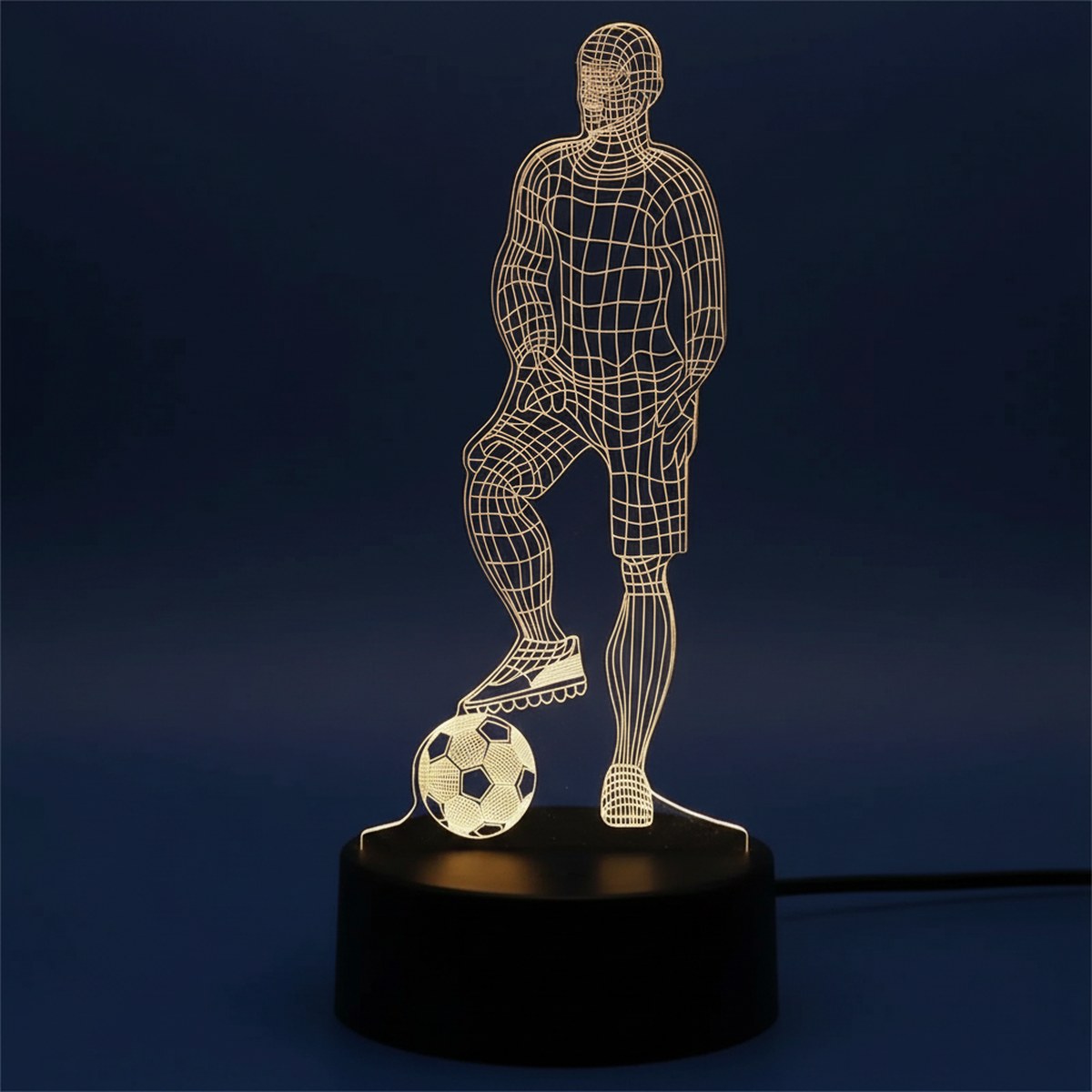 Veilleuse LED Ballon Football · Décoration Chambre Supporter